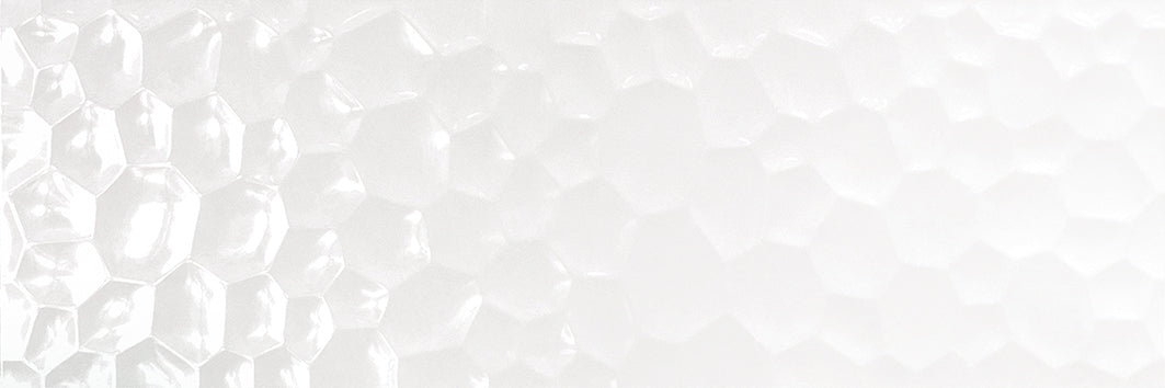 White R90 Unik Bubbles White Glossy 30x90cm