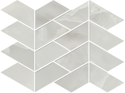 Onyx Lux V Light Grey Mosaic 21.6x28cm
