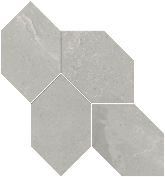 Dubai Diamond Grey Mosaic 22.6x24.7cm