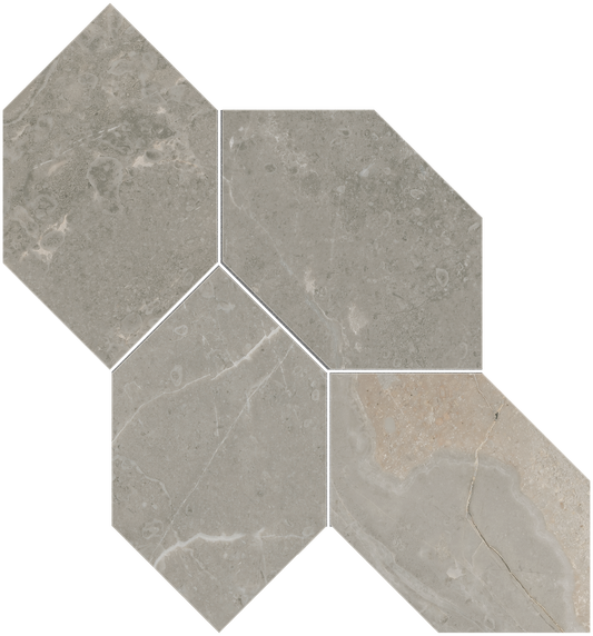 Dubai Diamond Taupe Mosaic 22.6x24.7cm