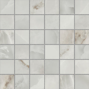 Onyx Lux T5 Light Grey Mosaic 30x30cm