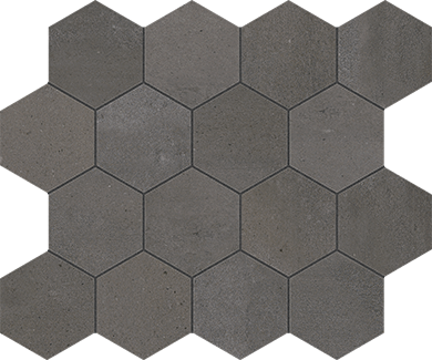 Kia Hex Graphite Mosaic 25.4x29.3cm