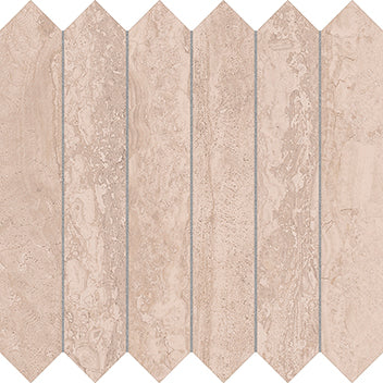 Travertine Tivoli Soft Picket Sand Mosaic 27.4x29.8cm