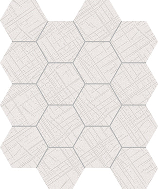 Fame Lux Hex White Mosaic 25.4x29.3cm