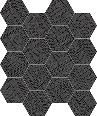 Fame Lux Hex Black Mosaic 25.4x29.3cm