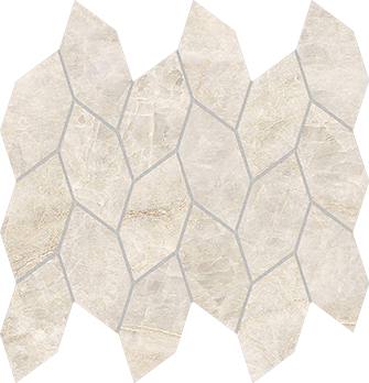 Venated Pearl Leaf Cream Mosaic 28.4x29.5cm