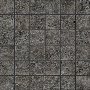 Venated Pearl Lux T5 Black Mosaic 30x30cm