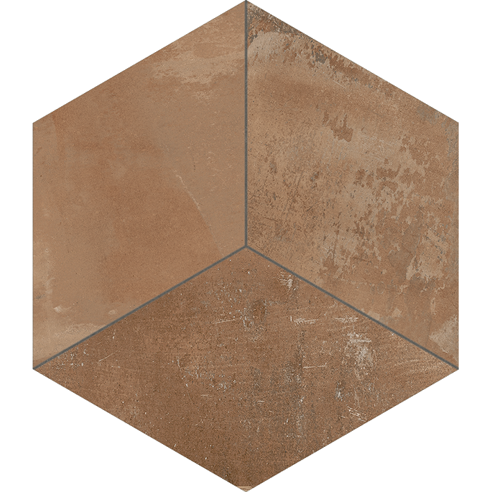 Clay Argille Hex60 Rhomboid Terracotta 52x60nr Hexagon cm