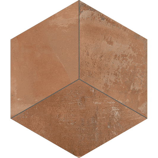 Clay Argille Hex60 Rhomboid Terracotta 52x60nr Hexagon cm