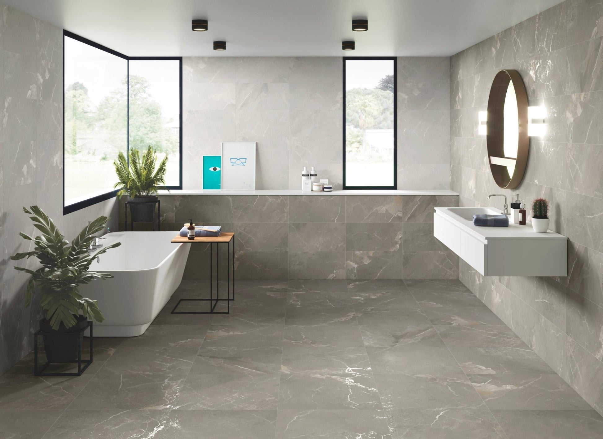 DUBAI 3060 ICE (30x60 cm) - Interior Wall & Floor Tile - DUBAI BATHROOM - Euro Tile & Stone