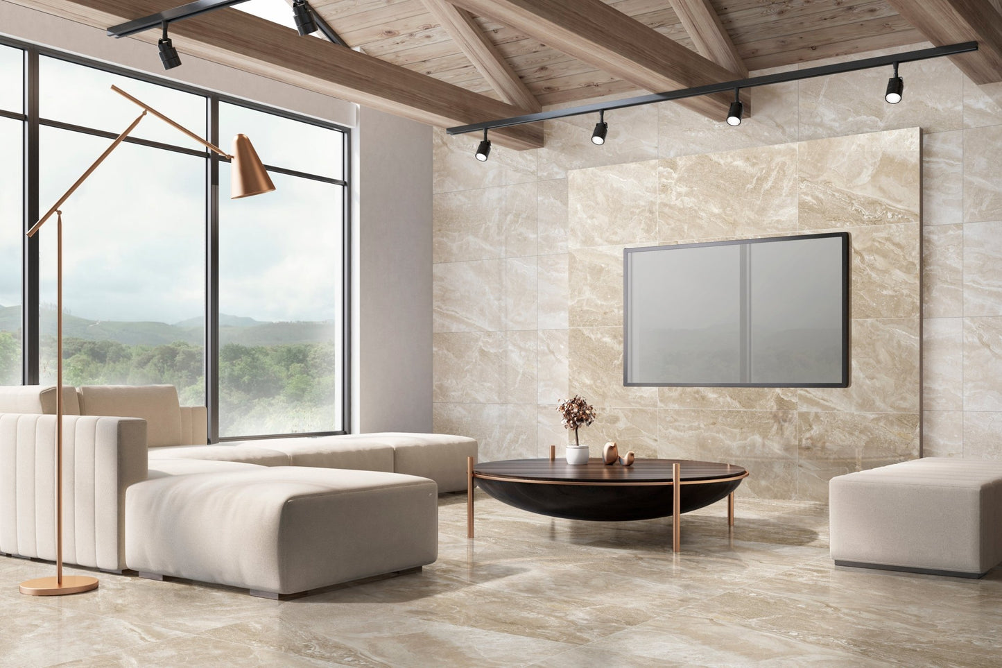 FONTANA LUX 120 BROWN (60x120 cm) - Interior Wall & Floor Tile - FONTANA LIVING - Euro Tile & Stone