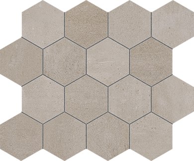 KAI MOSAICO HEX GREIGE (27,5x29,3 cm) - Mosaico Wall & Floor Tile - KAI OD - Euro Tile & Stone