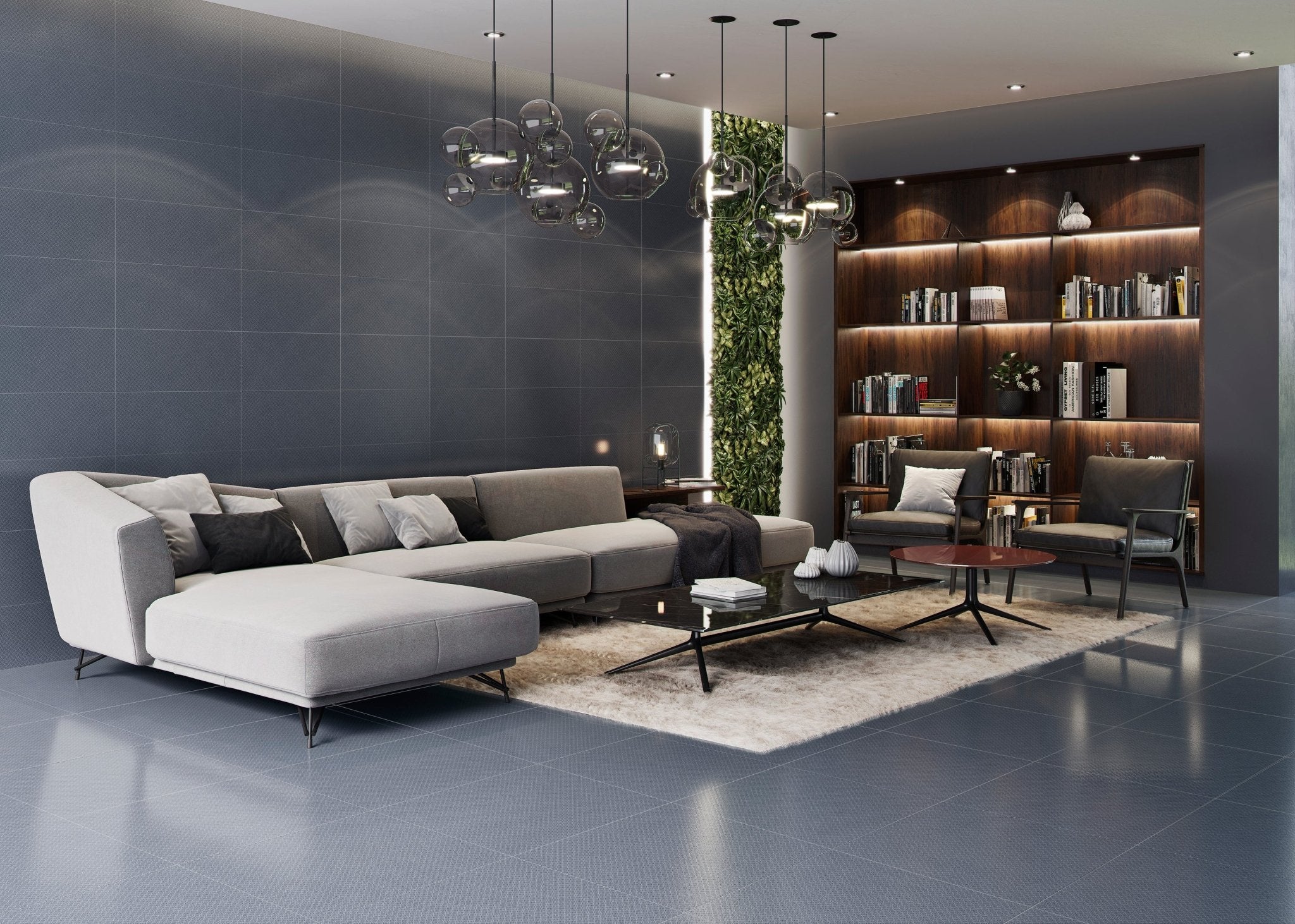 METAL2 LUX 120 BLUE (60x120cm) - Interior Wall & Floor Tile - METAL2 LIVING - Euro Tile & Stone