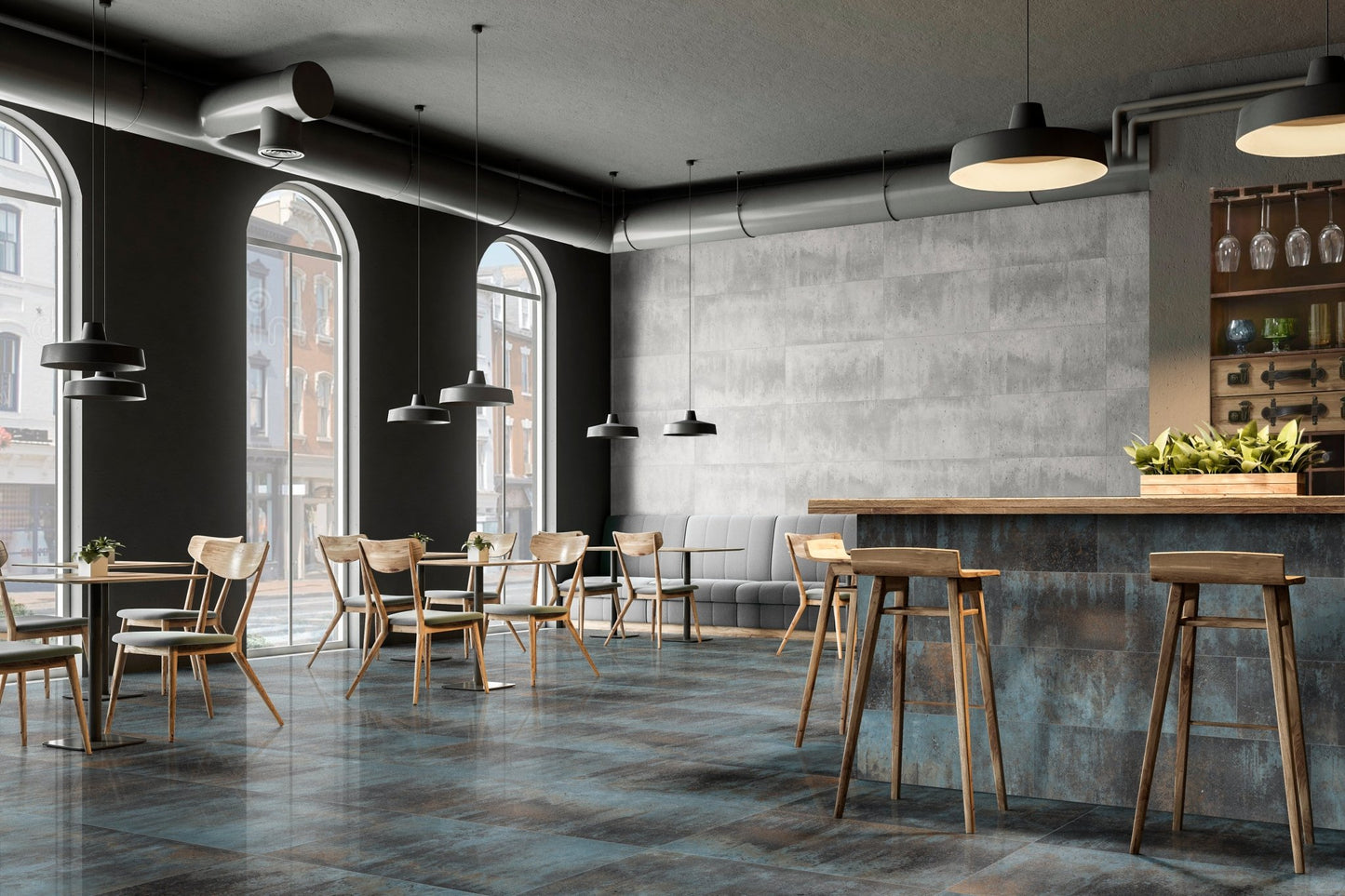 ORION LUX 120 BLUE (60x120 cm) - Interior Wall & Floor Tile - commercial - Euro Tile & Stone