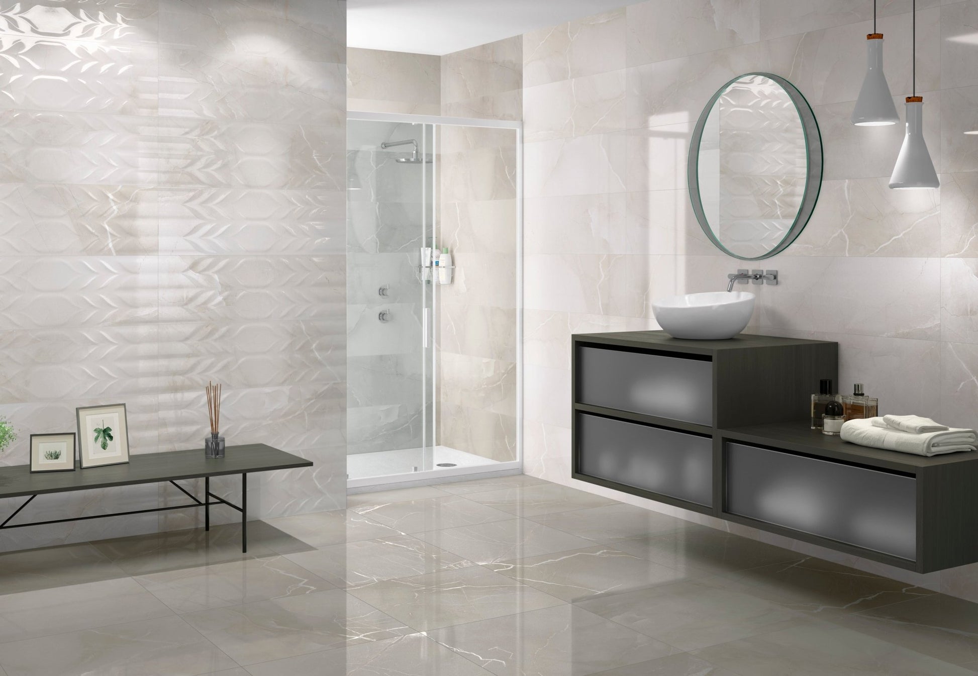 PASSION LUX 60 GREY (60x60 cm) - Interior Wall & Floor Tile - PASSION BATHROOM - Euro Tile & Stone