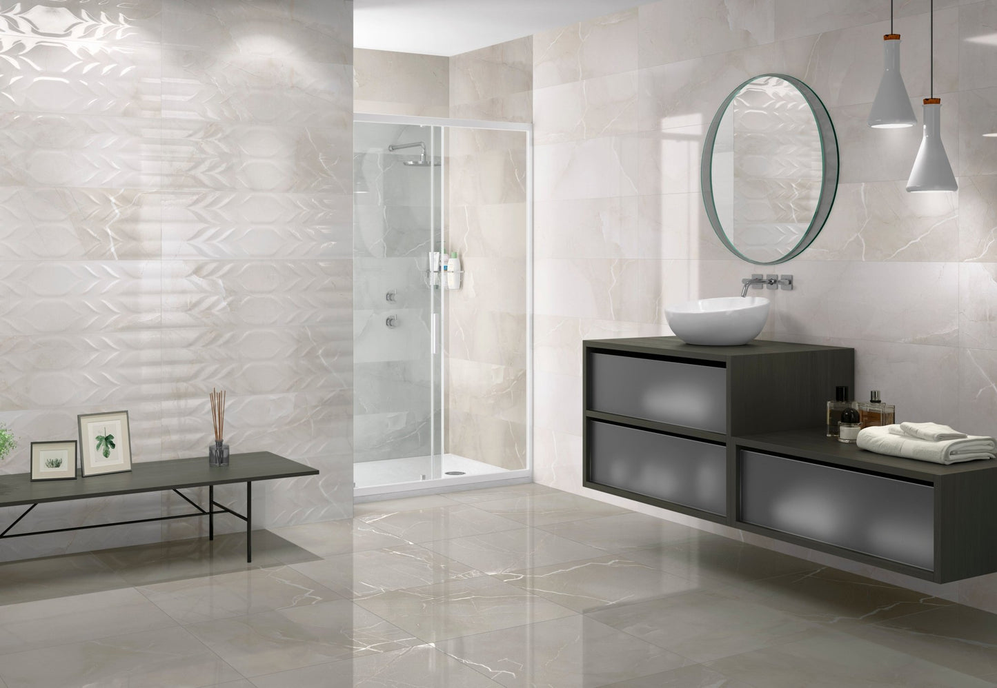 PASSION R90 ICE (30x90 cm) - Interior Wall Tile - PASSION BATHROOM - Euro Tile & Stone