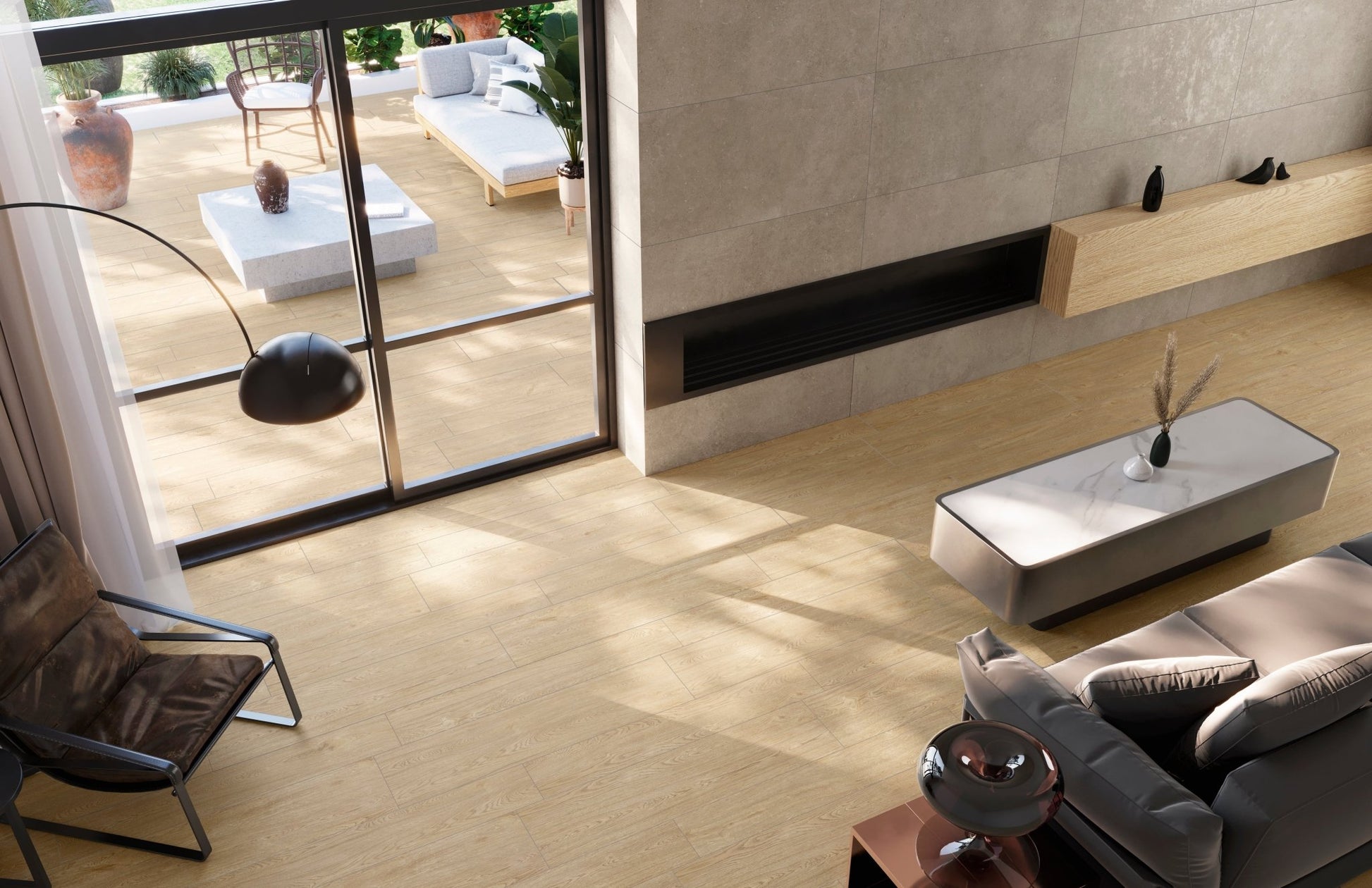 SHELLSTONE 120 GREIGE (60x120 cm) - Interior Wall & Floor Tile - LEGNO LIVING - Euro Tile & Stone