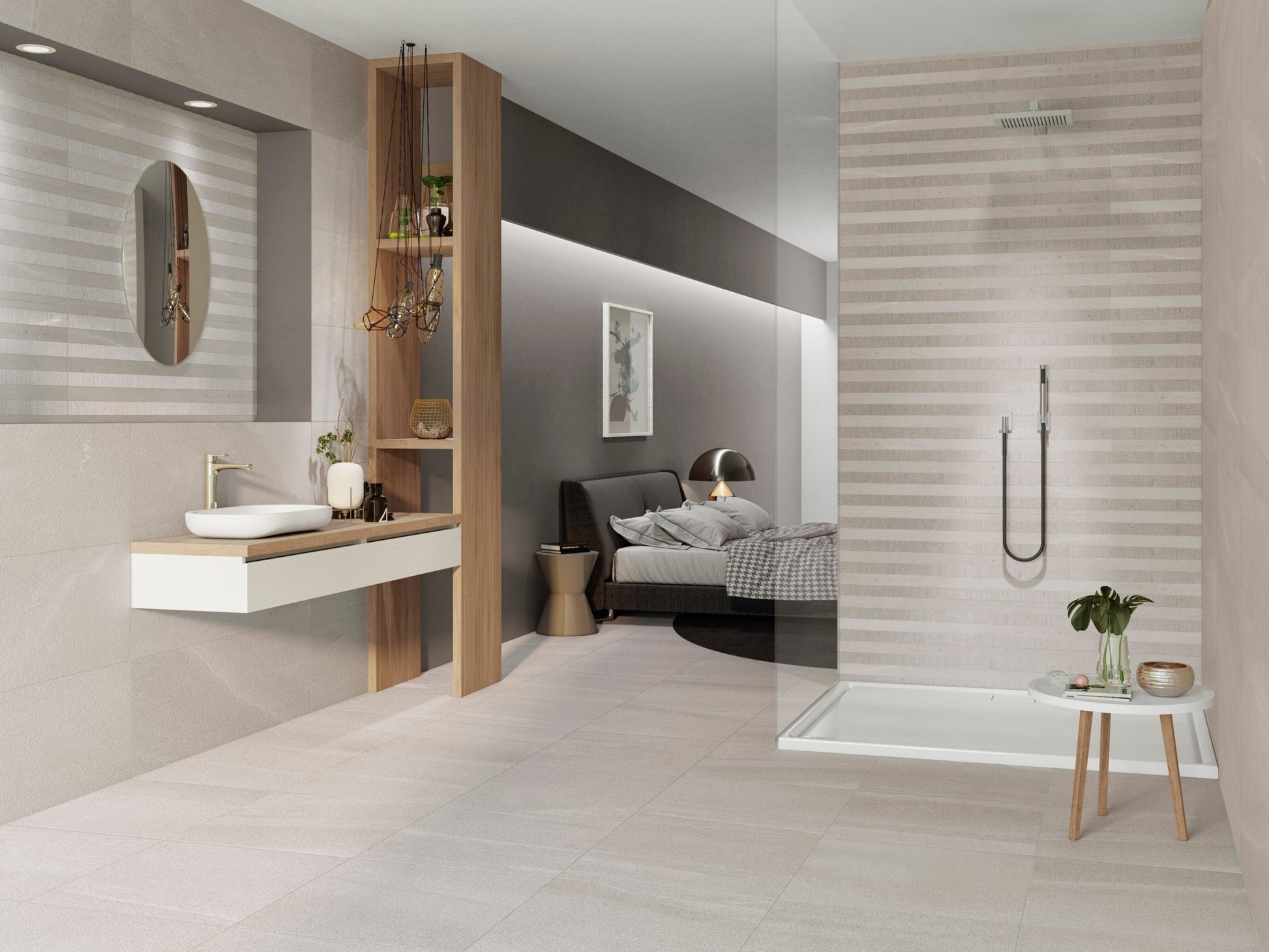 STONEAGE 60 GREY (60x60 cm) - Interior Wall & Floor Tile - STONEAGE BATHROOM - Euro Tile & Stone