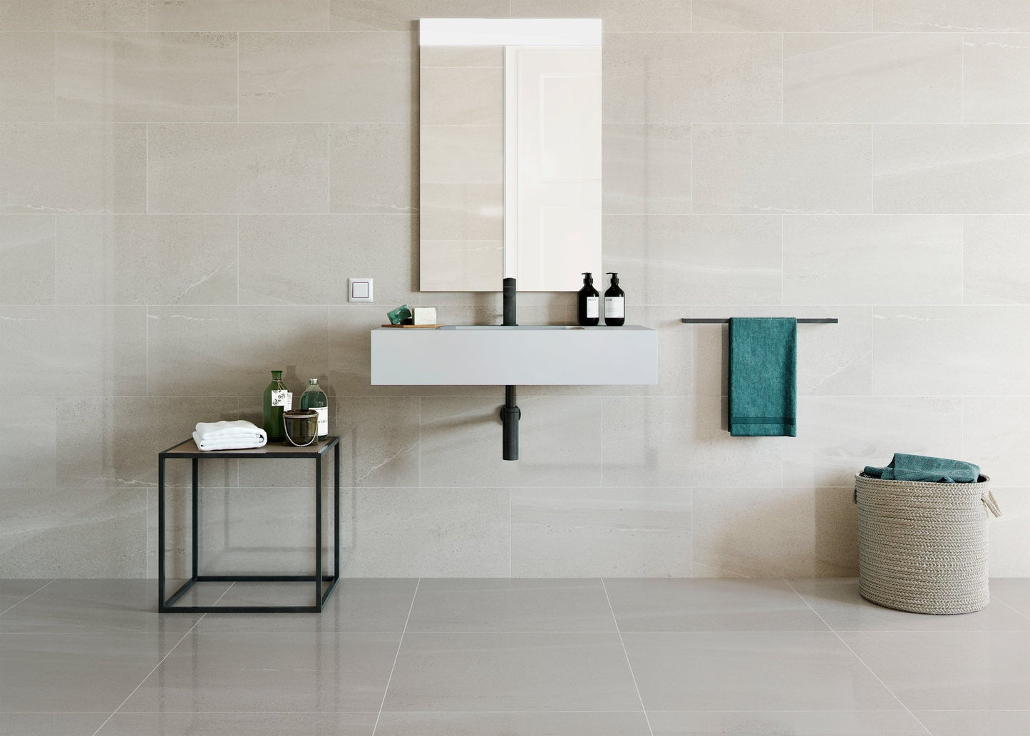 STONEAGE LUX 60 GREY (60x60 cm) - Interior Wall & Floor Tile - SOFTSTONE BATHROOM - Euro Tile & Stone