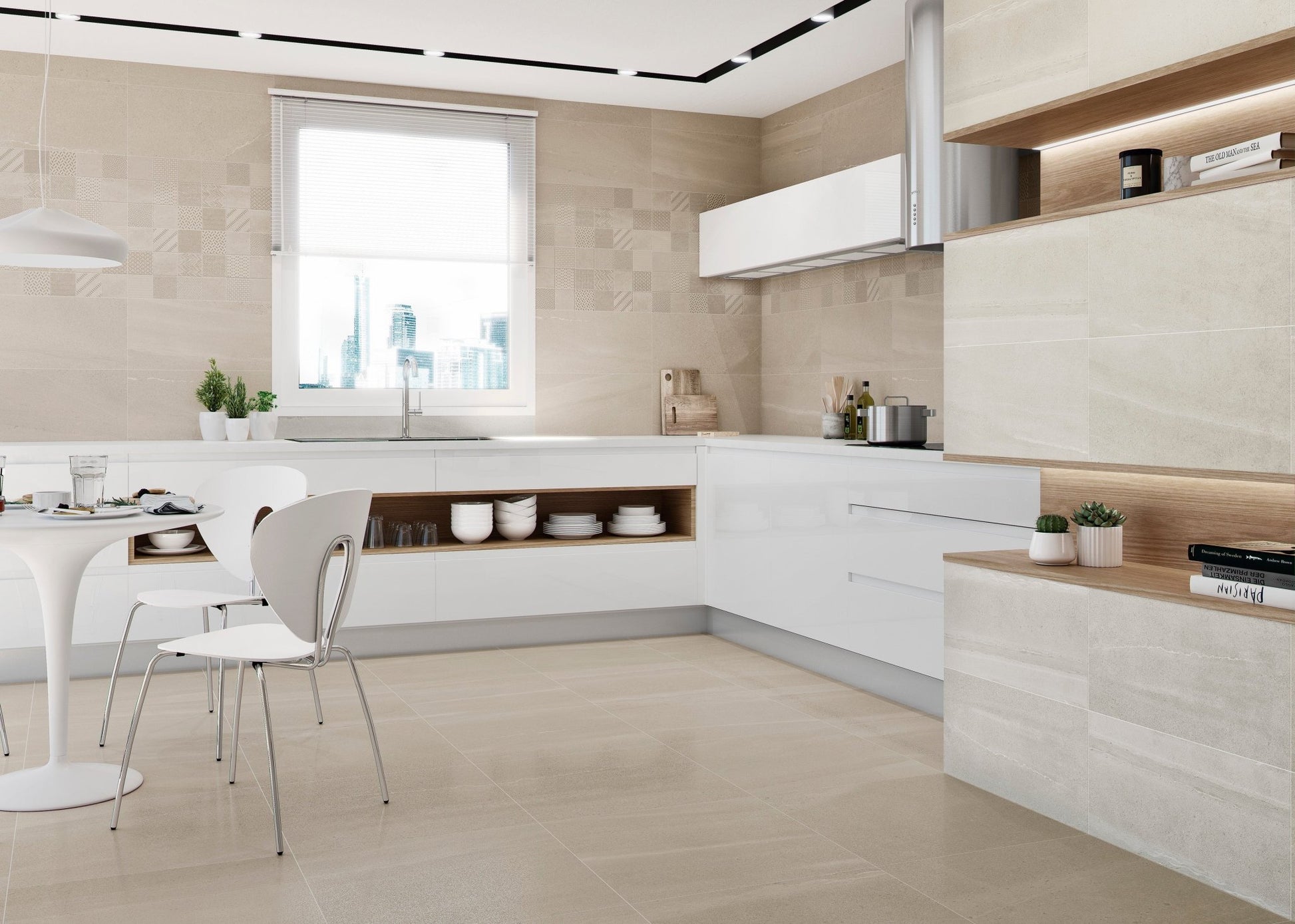 STONEAGE LUX 60 SAND (60x60 cm) - Interior Wall & Floor Tile - STONEAGE KITCHEN 1 - Euro Tile & Stone